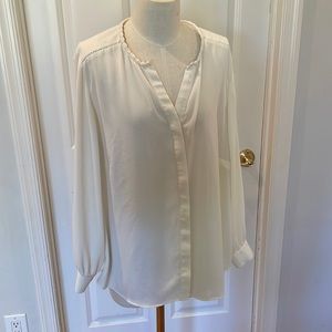 Talbots women’s 2XL petite cream button blouse